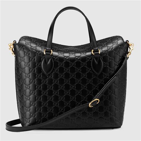 gucci top handle signature leather satchel|Gucci mini handle bag.